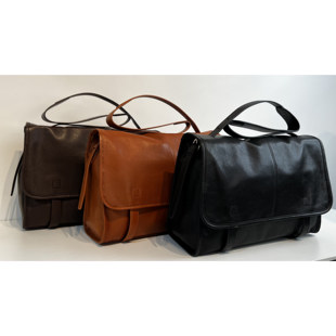 植鞣羊皮信使漫游包大容量邮差包复古休闲单肩斜挎包包