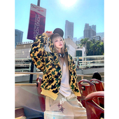 JMJ 外套 连帽卫衣男女春秋宽松休闲百搭街头帽衫 美式 复古迷彩开衫