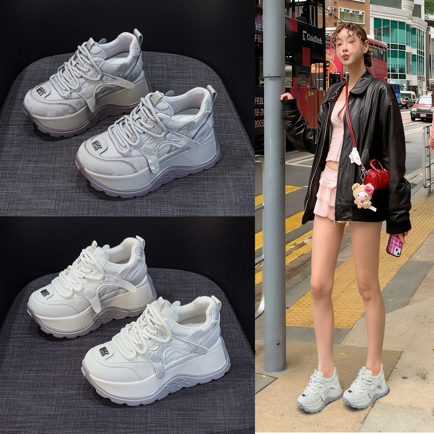 阿甘鞋女2026春季女鞋休闲时尚厚底增高德训老爹鞋子女百搭小白鞋,女鞋,时尚休闲鞋,淘宝优惠券,粉丝福利购,淘宝优惠卷