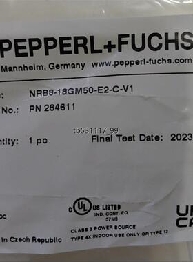 现货倍加福传感器264611 NRB8-18GM50-E2-C-议价
