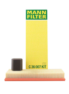 曼牌滤清器C36007KIT空气格滤芯适用标致2008 308 408C4世嘉 1.2T