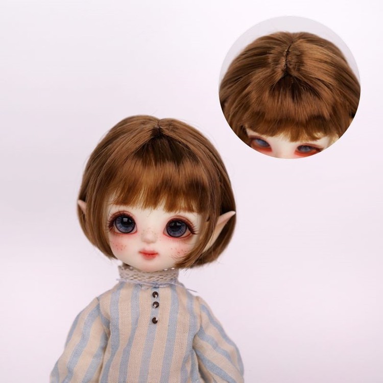 妹妹头BJD.SD娃娃假发牛奶丝