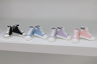 bjd3分娃鞋高帮织面拼接帆布鞋休闲鞋