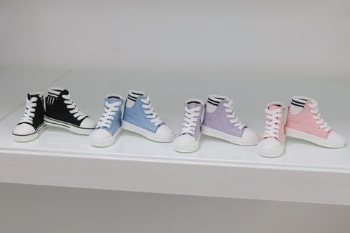 bjd3分娃鞋高帮织面拼接帆布鞋休闲鞋