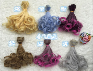 小飞sd可儿夜萝莉娃娃梨花头假发发排改装用高温丝发丝15cm 25~44
