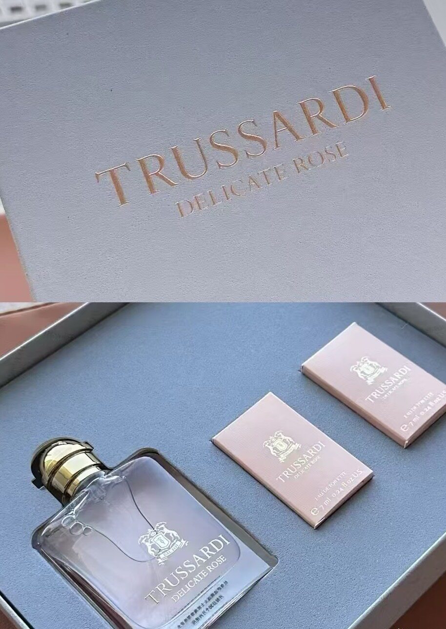 TRUSSARDI杜鲁萨迪Delicate Rose雅逸玫瑰风华男士女士套盒淡香水