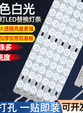 单色白光灯条客厅家用灯盘