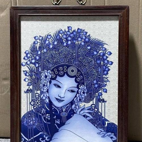 紧急处理一批民国时期景德镇瓷板画挂屏挂画古代老式墙壁装饰品