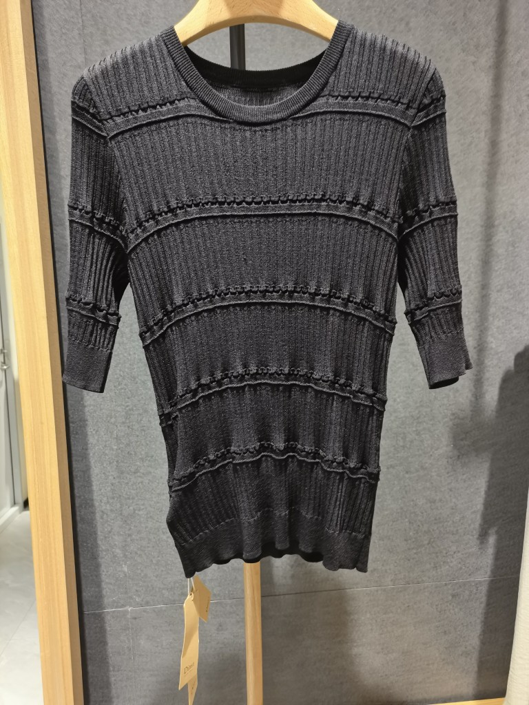 dins夏新款女士短袖针织衫修身薄款上衣C1BS22MS8993专柜正品