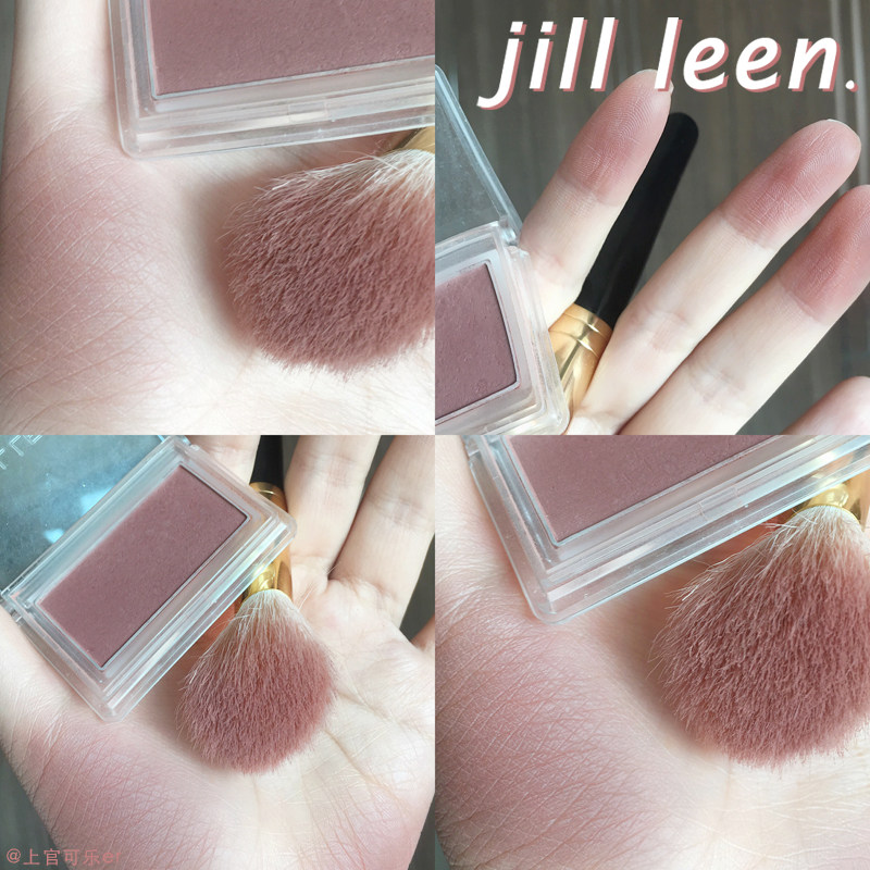 微醺灰粉清冷色！jill leen单色方块腮红纯欲风红豆感哑光KA修容