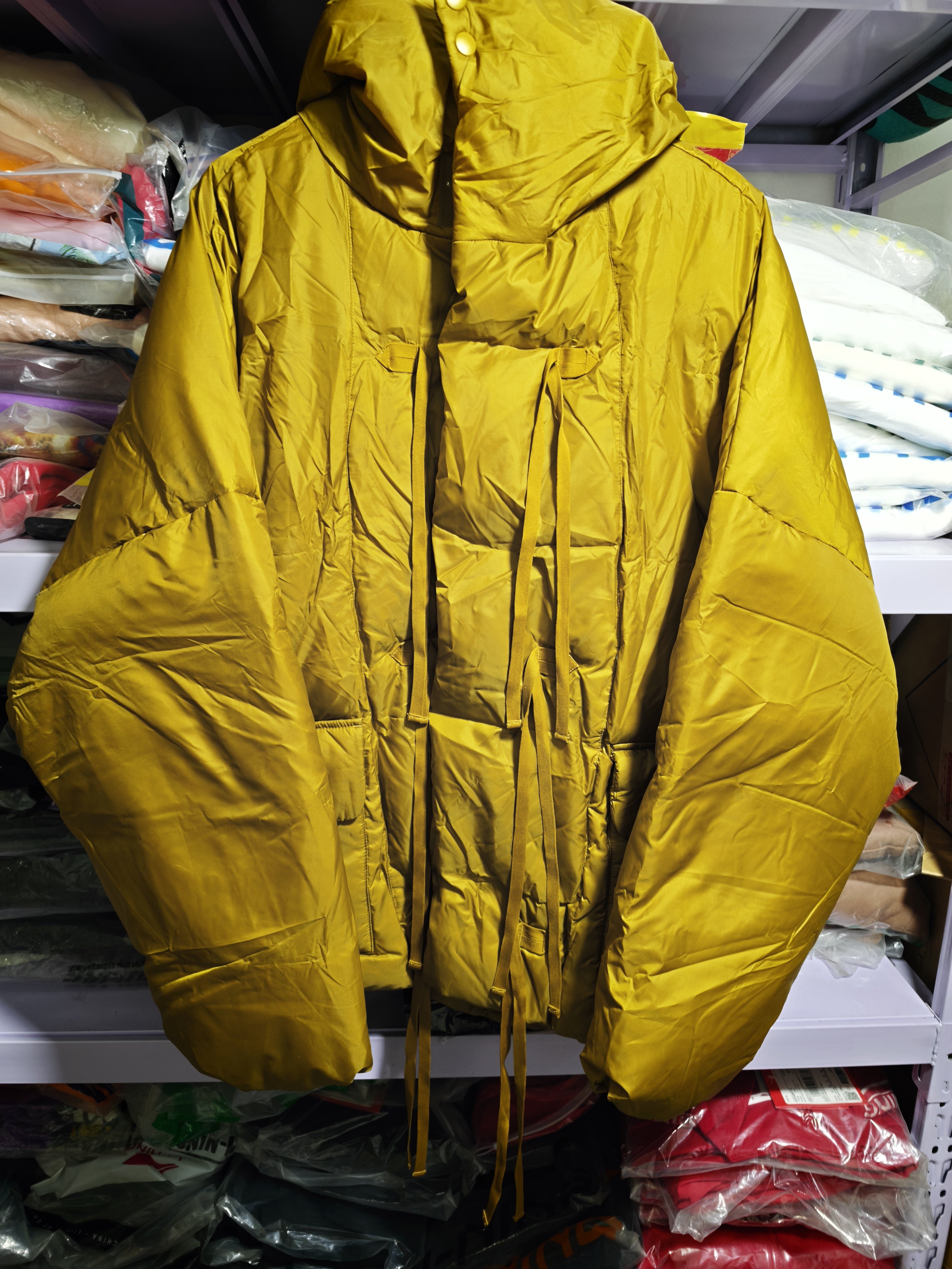 LiNing李宁 纯色连帽羽绒服 男款 焦茶绿 aymr485-1