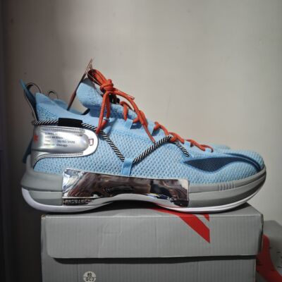 LiNing李宁 闪击6 Premium 全明星 中帮 篮球鞋 水晶蓝 abaq001-3