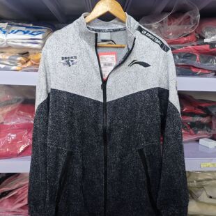 李宁CBA球员同款北京北控篮球男子跑篮服出场服长裤外套awdm923