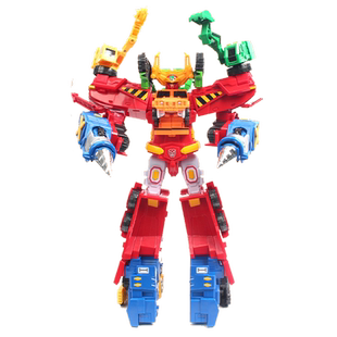 咖宝车神重工战队超级创建巨人六合体神勇邦达儿童变形汽车玩具男