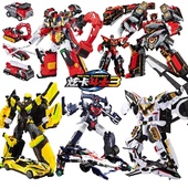 炫卡斗士3第三季 重轨巨神银翼骑士变形玩具机器人儿童节日礼物