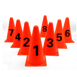 足球训练器材数字标志桶标志筒障碍物篮球训练器材雪糕筒麦卡体育