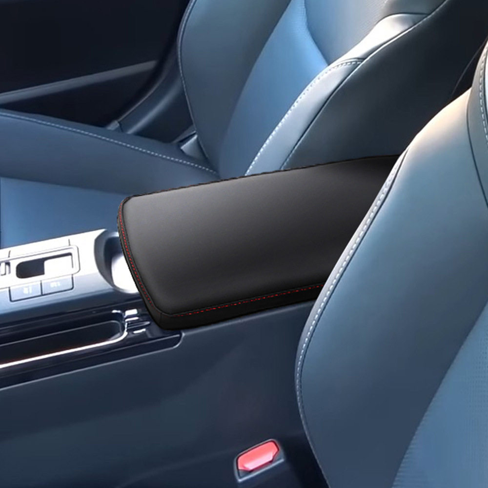 适用23款丰田PRIUS 60系扶手箱套普锐斯改装皮革保护套内饰 - 实物图