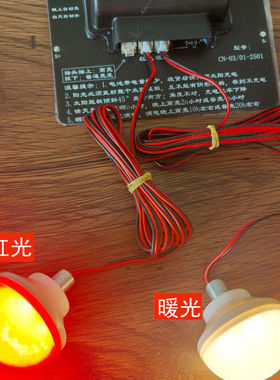 户外防水太阳能灯LED小灯泡3瓦5瓦灯笼专用灯免插电电池灯遥控灯