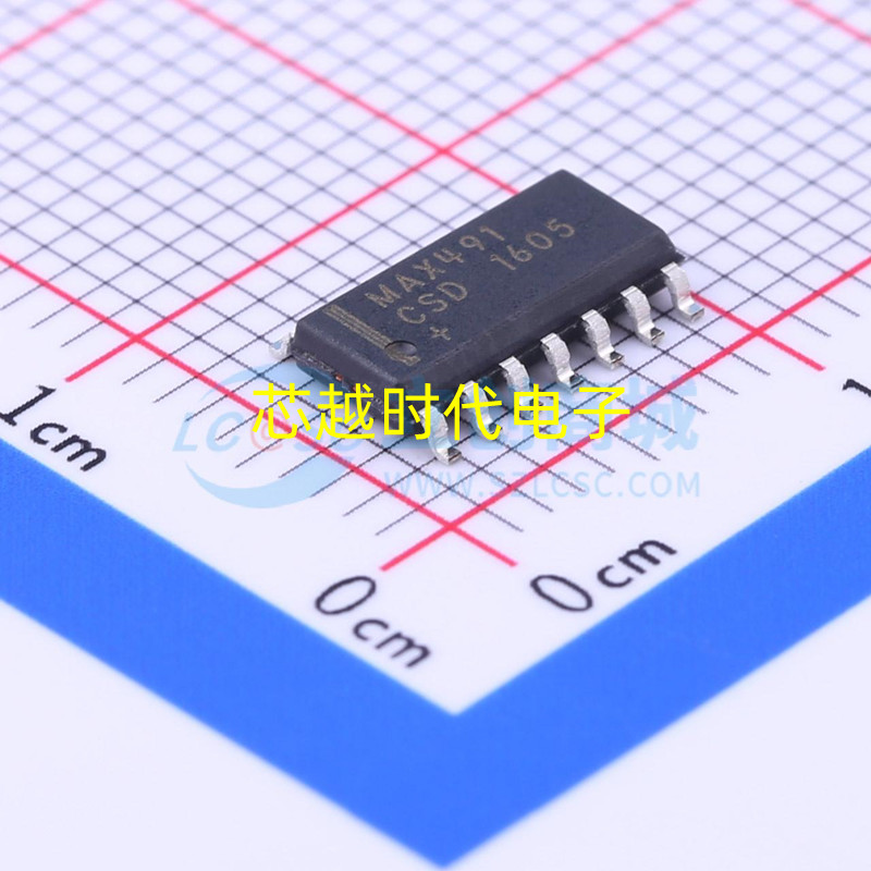 MAX491CSD MAX491CSD+T 收发器芯片 封装SOP-14 全新原装