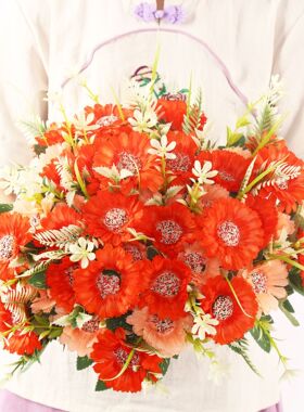 向日葵仿真花花束手捧花家居装饰花假花摆件花束仿真花成品人造花