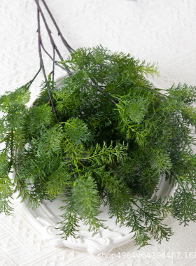 仿真花蓬莱松绿植胖松草家居绿植摆件婚庆婚礼堂酒店装饰人造花材