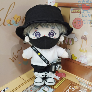 20CM李羲承棉花娃娃衣服套装骨架Enhypen组合明星毛绒玩偶出生证