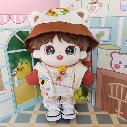 20CM余宇涵棉花娃娃衣服套装骨架TF三代毛绒玩具公仔闺蜜礼出生证