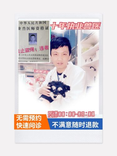 夜诊宠物医生在线24小时咨询中农动医猫咪狗狗问诊咨询兽医传染病