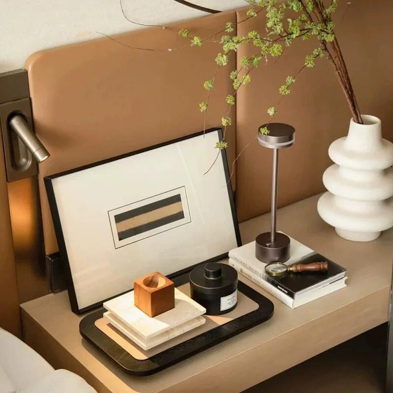 屿物为居 售楼处摆件样板间展示柜书房墙面柜子层架书架陈设主题