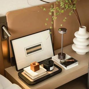 屿物为居 售楼处摆件样板间展示柜书房墙面柜子层架书架陈设主题