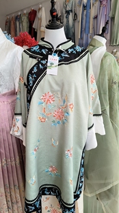 直播间福利重工刺绣清汉女大码 上衣125衣长九十160斤以内可以穿