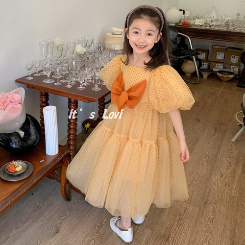 lovi女童韩版夏季新款连衣裙纱裙