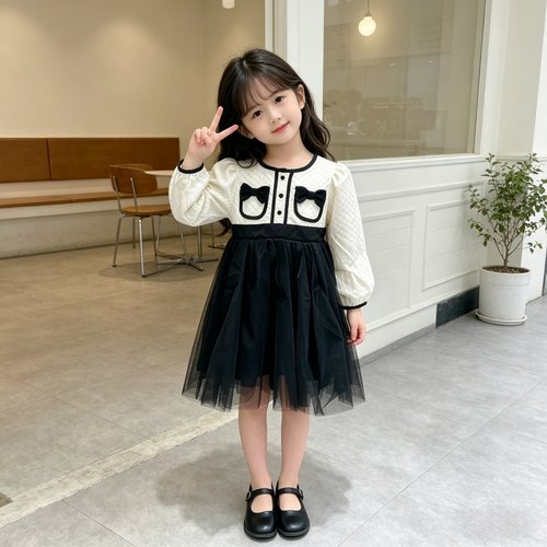 LOVI春季女童小香风连衣裙