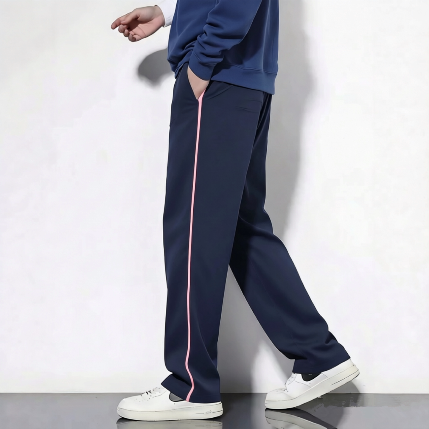 定制学生校服裤女宽松直筒四季