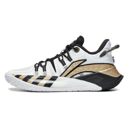 李宁男轻量高回弹低帮篮球比赛鞋