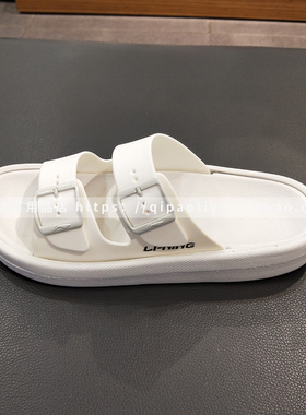 李宁户外凉拖男女款米奇轻便厚底沙滩鞋防滑拖鞋AGAQ023/AGAP006