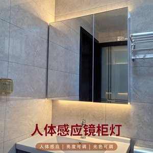 智能感应镜柜灯调光调色免打孔