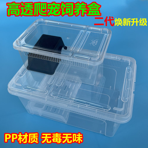 二代新款爬宠饲养盒角蛙饲养箱