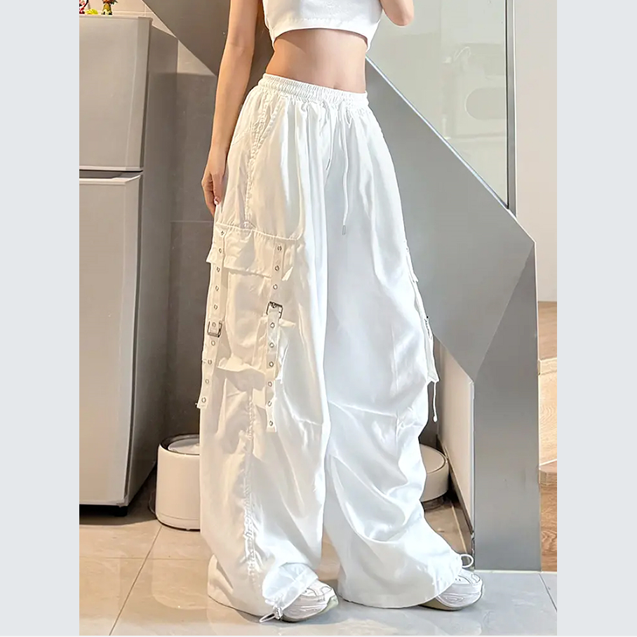 美式嘻哈hiphop工装裤男女夏季