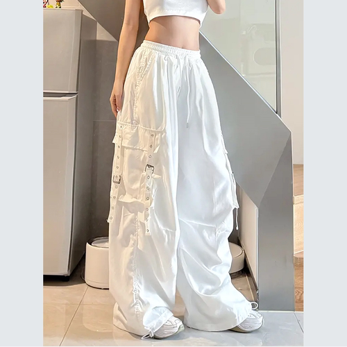 美式嘻哈hiphop工装裤男女夏季