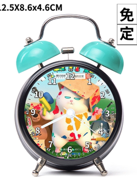 X款36薇薇猫微微威威闹钟儿童卡通动画图案定做发图照片玩具女孩