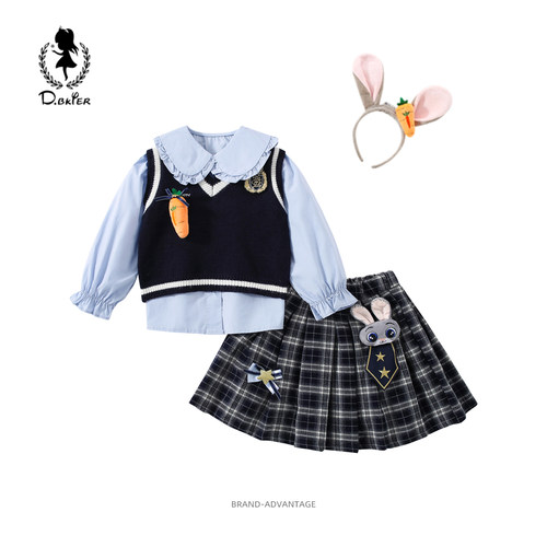 DO.CAT学院风女童套装朱迪衣服