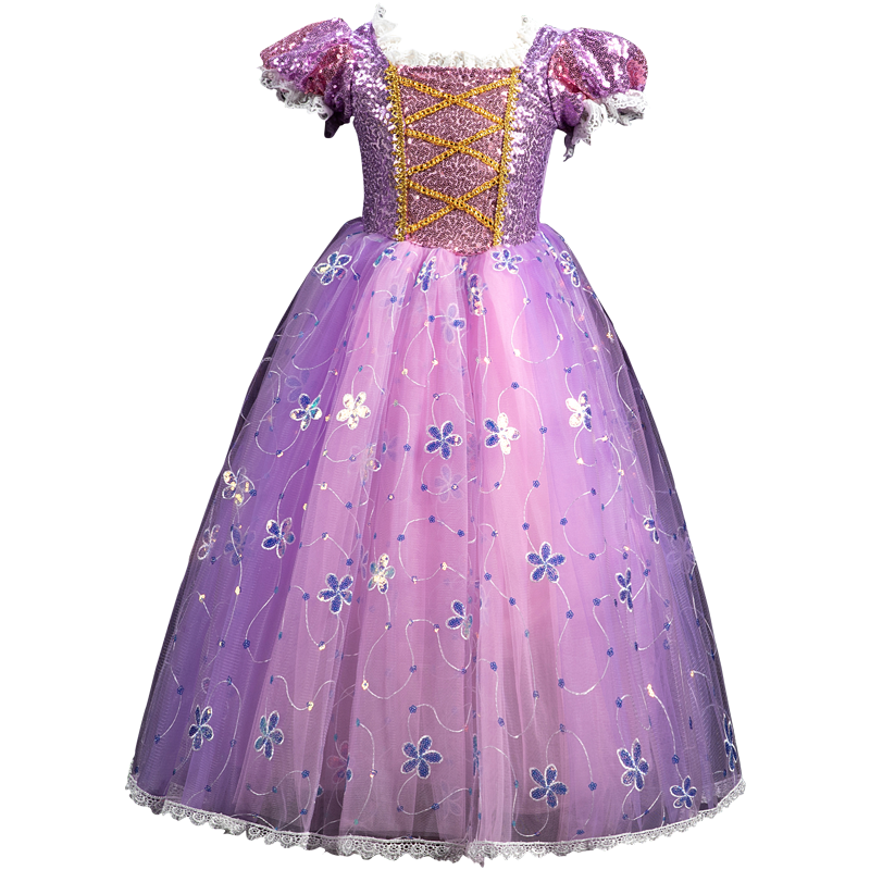 小女孩苏菲亚爱莎生日礼服公主裙