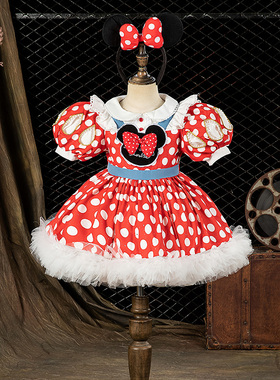 DO.CAT女童米妮公主裙夏季新款洛丽塔裙子洋气儿童cosplay连衣裙