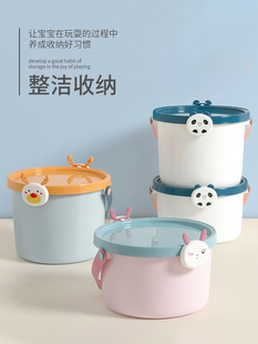 玩具收纳桶带盖卡通儿童宝宝手提塑料桶喜庆礼品伴手礼包装袋生日