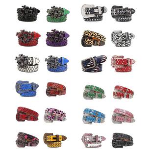 GTB重工欧美风手工定制铆钉水钻情侣腰带皮带Y2K二次元Opium风