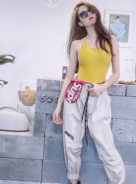 GTB/Ghettobro一代刺绣龙珠裤薄款宽松版型欧美街头潮流刘聪同款