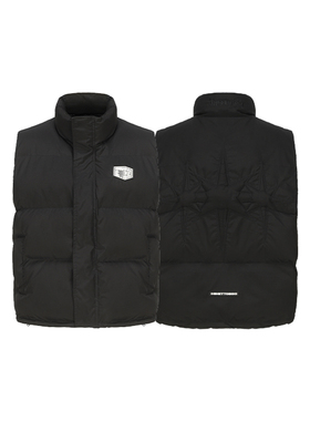 GTB/Ghettobro充棉秋冬马甲背心加厚立体刺绣国潮美式复古休闲ins