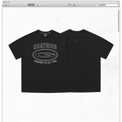 圆标logo宽松运动情侣装短袖