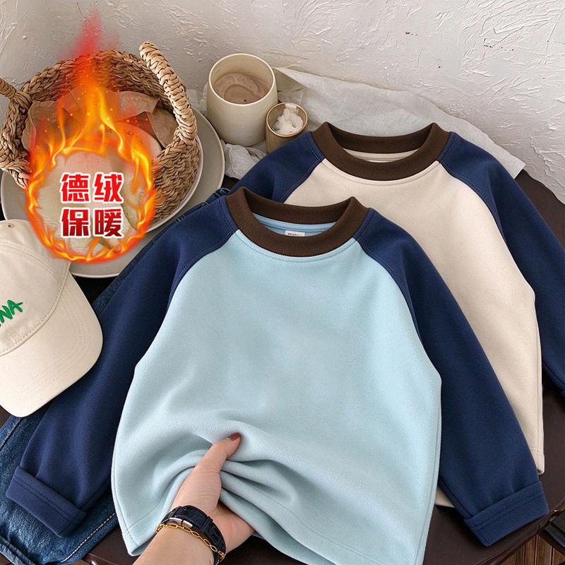 儿童德绒打底衫保暖上衣